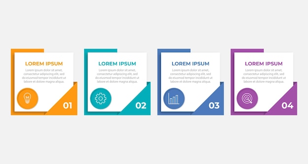 Timeline infographic design element and number options Business concept with 4 steps Can be used for workflow layout diagram annual report web design Vector business template for presentation