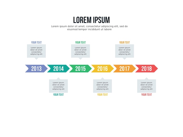 timeline infographic element and timehop