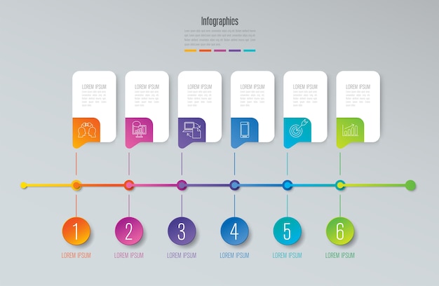 Timeline infographic elements for the presentation