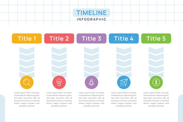 Timeline infographic template for presentation