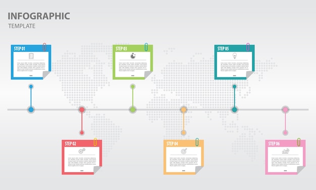 Timeline infographic template