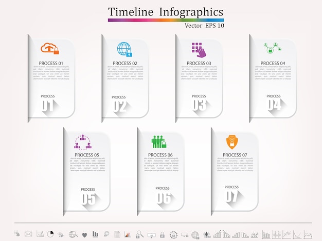 Timeline infographic.