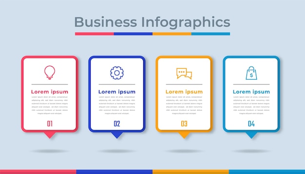 Timeline Infographics Business Data Visualization Process Chart Diagram Graph with Steps Options