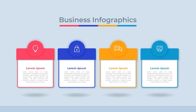 Timeline Infographics Business Data Visualization Process Chart Diagram Graph with Steps Options