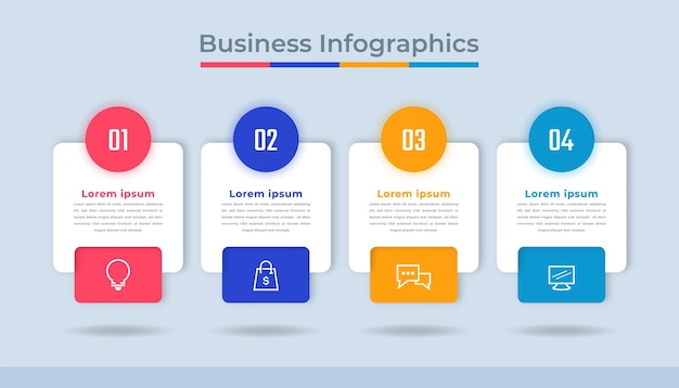 Timeline Infographics Business Data Visualization Process Chart Diagram Graph with Steps Options