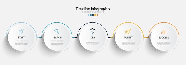 timeline options infographic for presentations workflow process diagram flow chart report