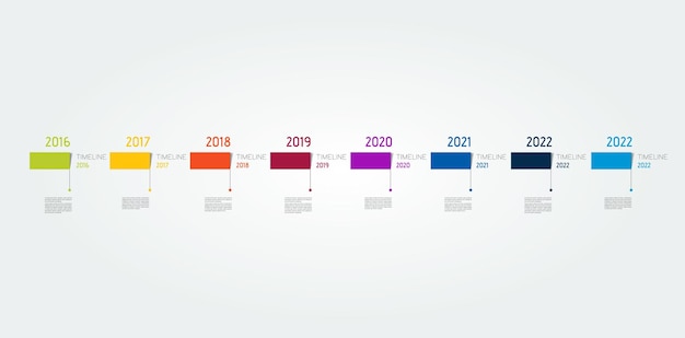 Timeline presentation options step by step process Infographics design vector