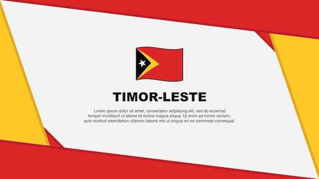 Timor Leste Flag Abstract Background Design Template Timor Leste Independence Day Banner Cartoon Vector Illustration Timor Leste Independence Day