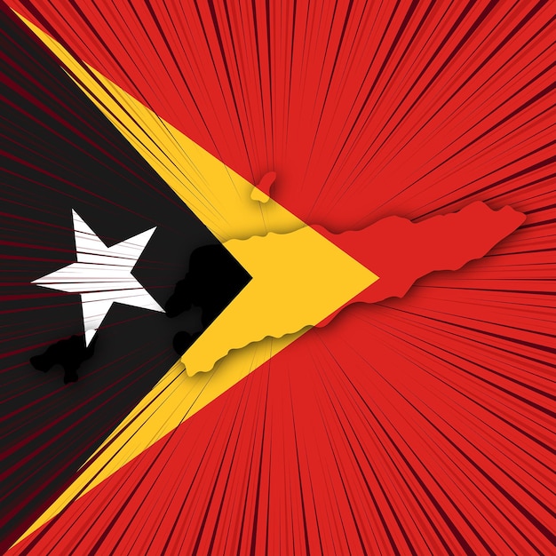 TimorLeste Independence Day Map Design