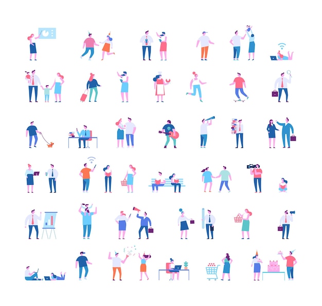 Tiny people vector bundle