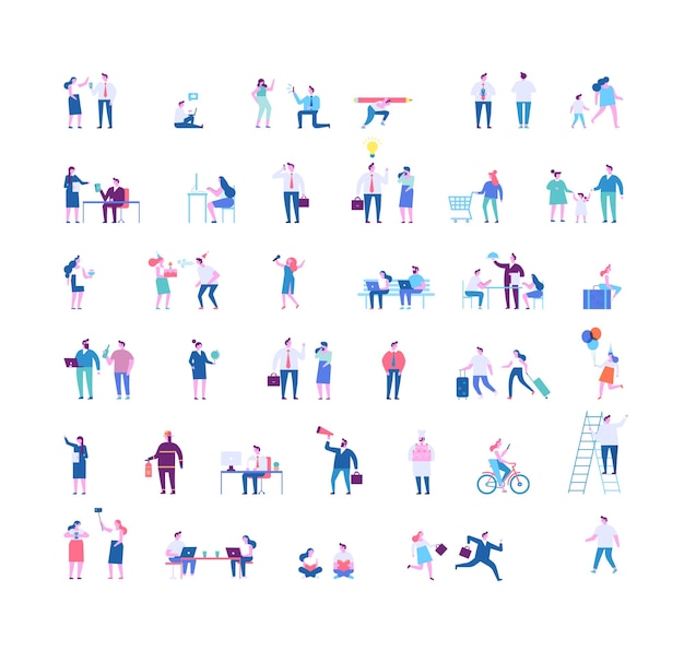 Tiny people vector bundle