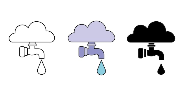 tip water ecology vector icon