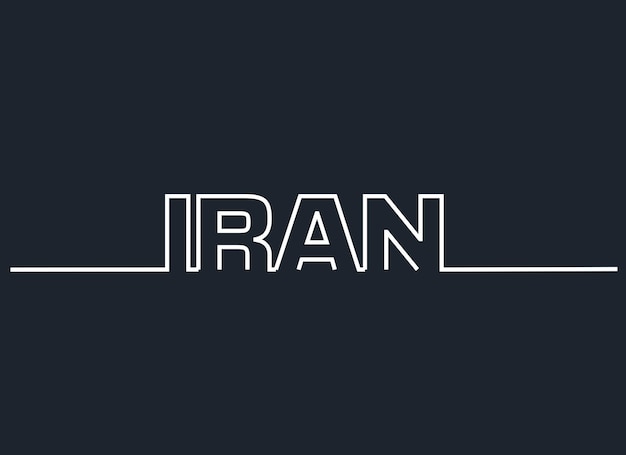 tipografi lettering iran illustration