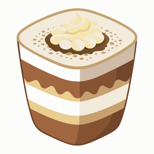 Vector tiramisu vector graphic