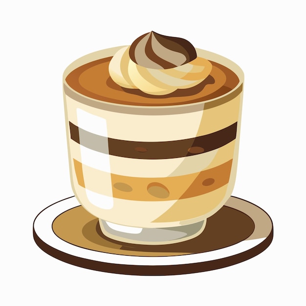 Vector tiramisu vector graphic