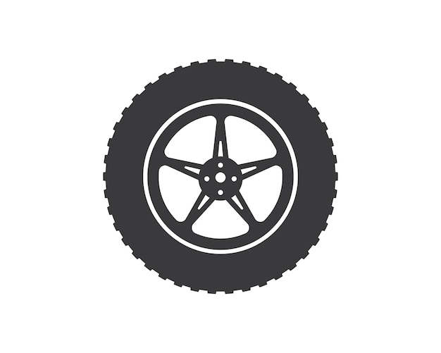 Tire icon logo illustration vector template