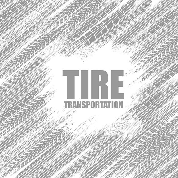 Tire tracks square wallpaper