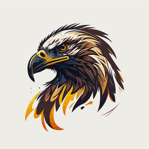 Titel Eagle Head Eagle Logo Symbol - Gaming Logo Elegant Element for Brand - Eagle Abstract Symbols