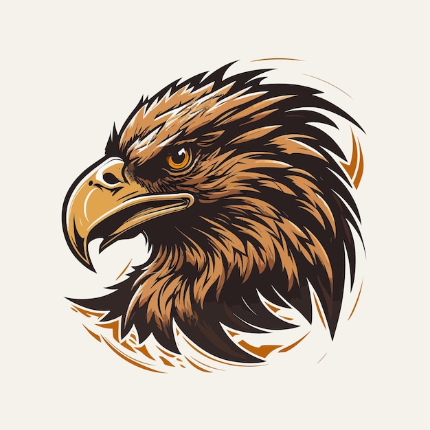 Titel Eagle Head Eagle Logo Symbol - Gaming Logo Elegant Element for Brand - Eagle Abstract Symbols