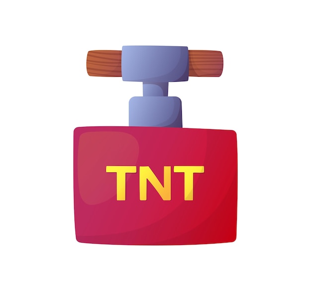 Tnt dynamite illustration for cartoon style games