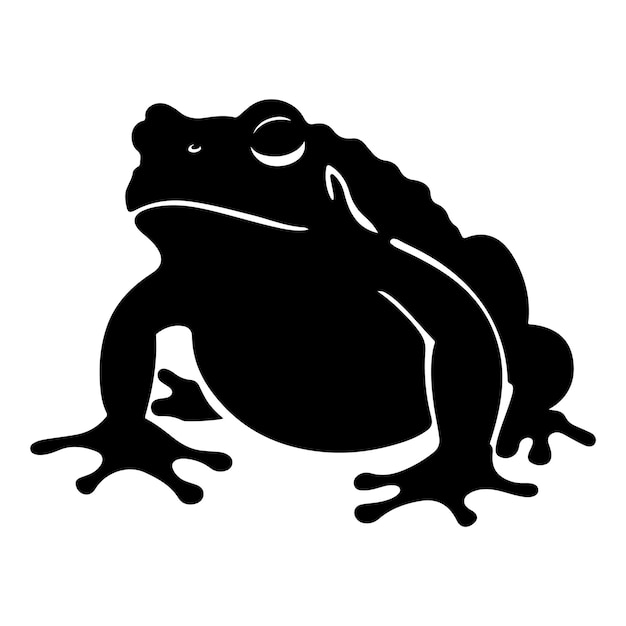 Toad black silhouette clip art