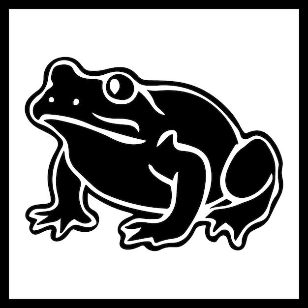 Toad silhouette image