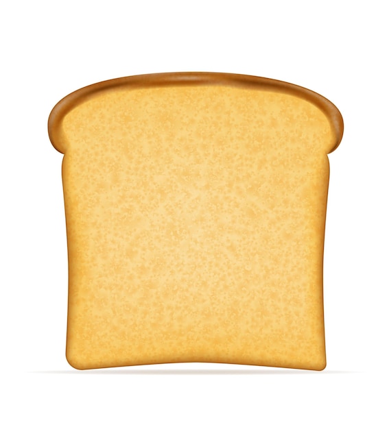 Toasted bread for toasting in a toaster vector illustration isolated on white background