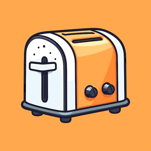 Toaster vector icon illustration