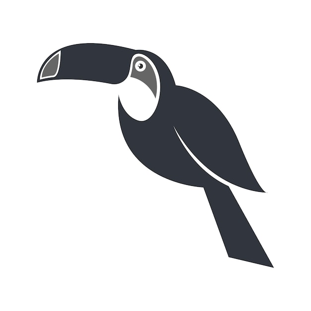 Toco Toucan logo icon design illustration