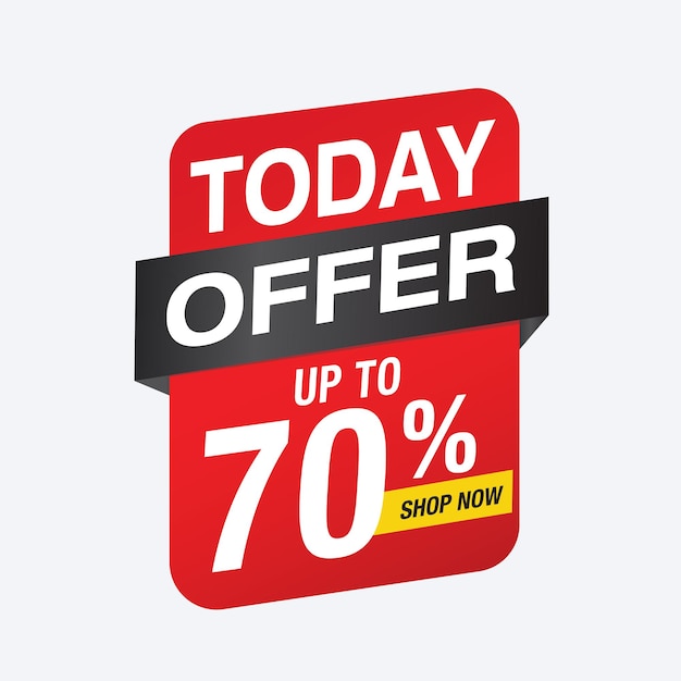 Today Sale banner vector template design