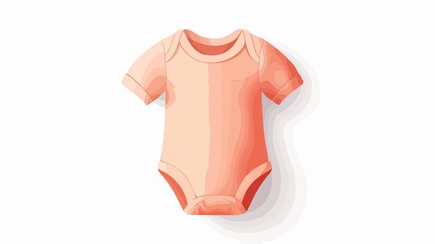 Vector toddlers onesie mockup flat vector isolated with dad cute baby apparel design template