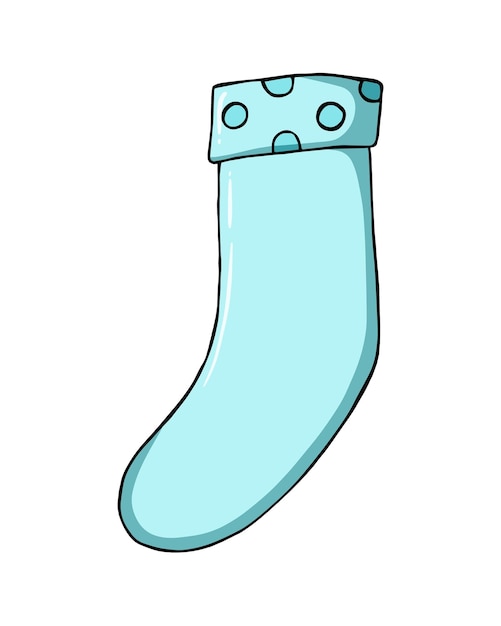 A toe for insulation of legs in cold weather clothes dudl linear cartoon coloring