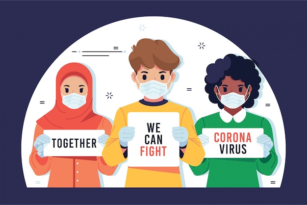 Together we can fight corona virus