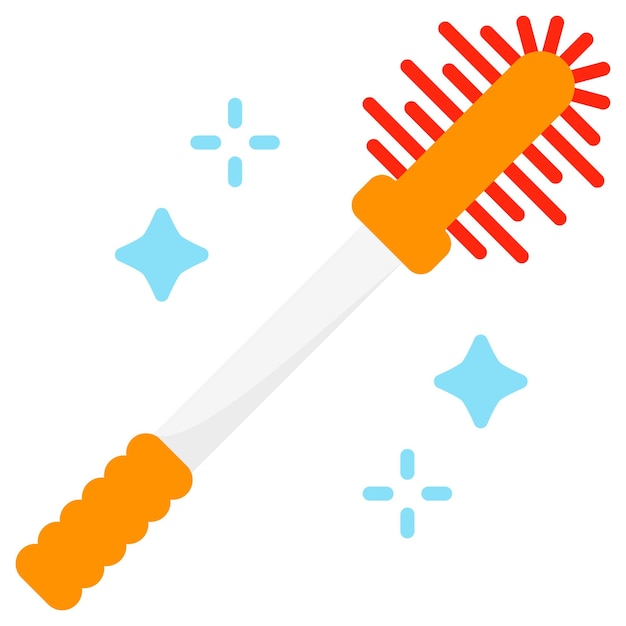 Toilet brush with glitters concept vector icon de Housekeeping Home cleaning Professional cleaners