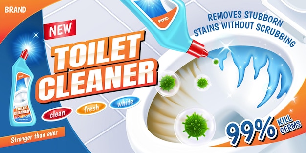 Toilet cleaner banner ads