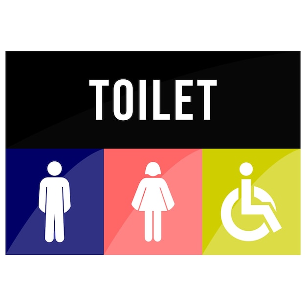 Toilet Sign and rest room