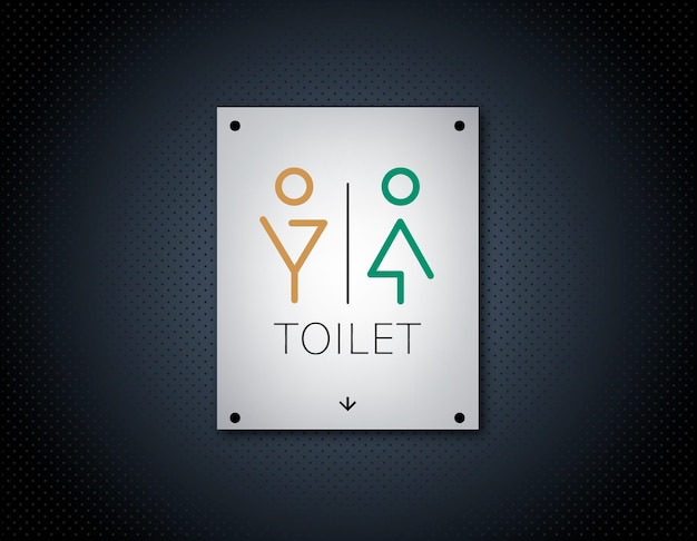 Toilet sign