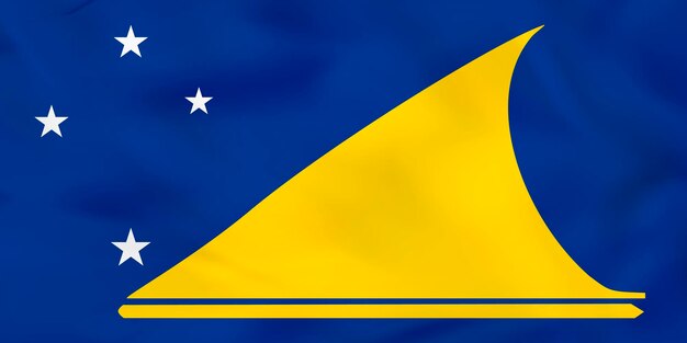 Vector tokelau waving flag tokelau national flag background texture