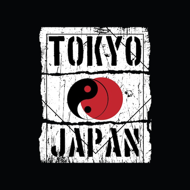 Tokyo illustration typography. perfect for t shirt design