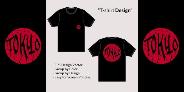 Tokyo japanese streetwear style typography text to design t-shirts, hoodies or merchandise