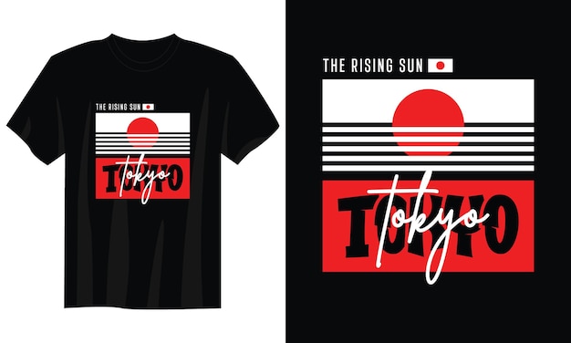 Tokyo japann typography t-shirt design for print apparel