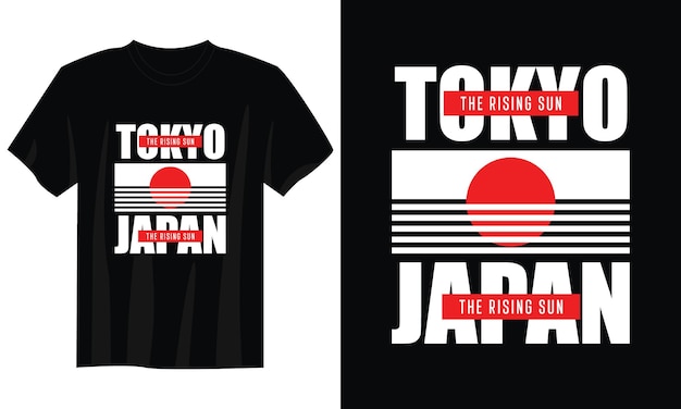 Tokyo japann typography t-shirt design for print apparel