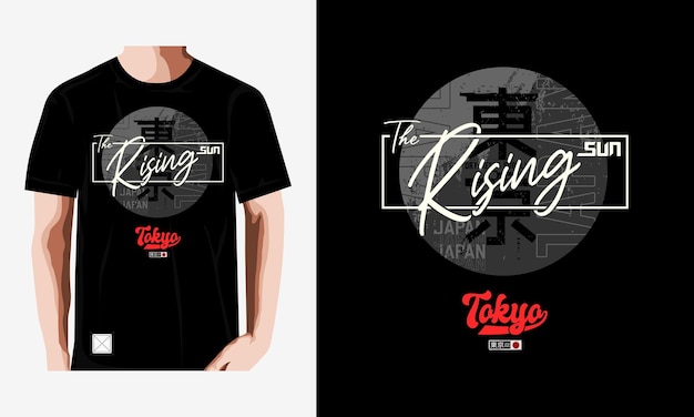 Tokyo t shirt and apparel design premium