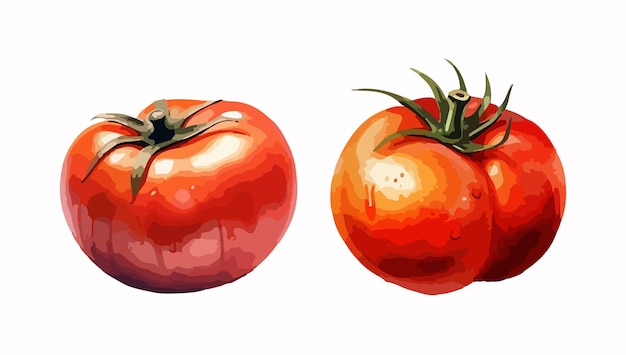 Tomato clipart isolated vector illustration