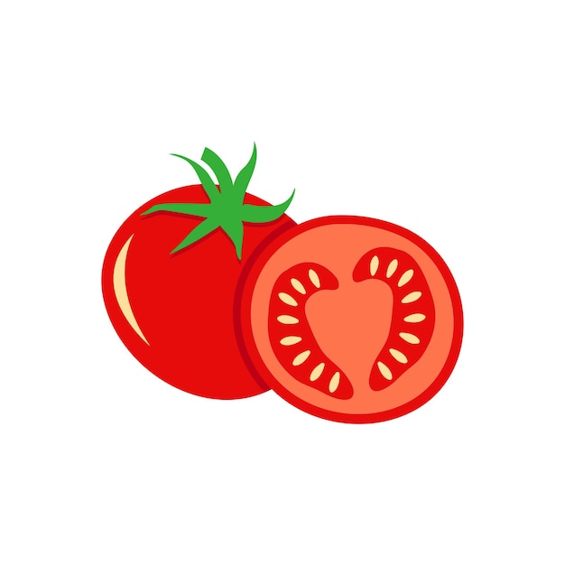 tomato logo design vector