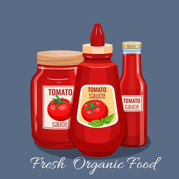 Tomato sauce bottle.