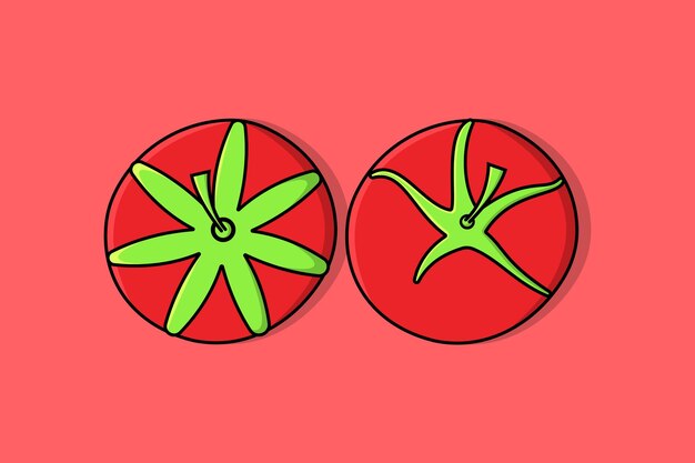 Tomato vegetable vector illustration. Food nature icon concept.