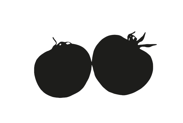 Tomatoes silhouette vector illustration design