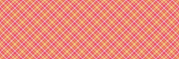 Tone tartan pattern background refresh plaid seamless fabric Quiet vector textile check texture in red and yellow colors