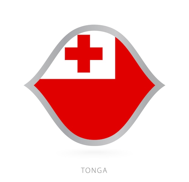 Tonga national team flag in style for international basketball competitions